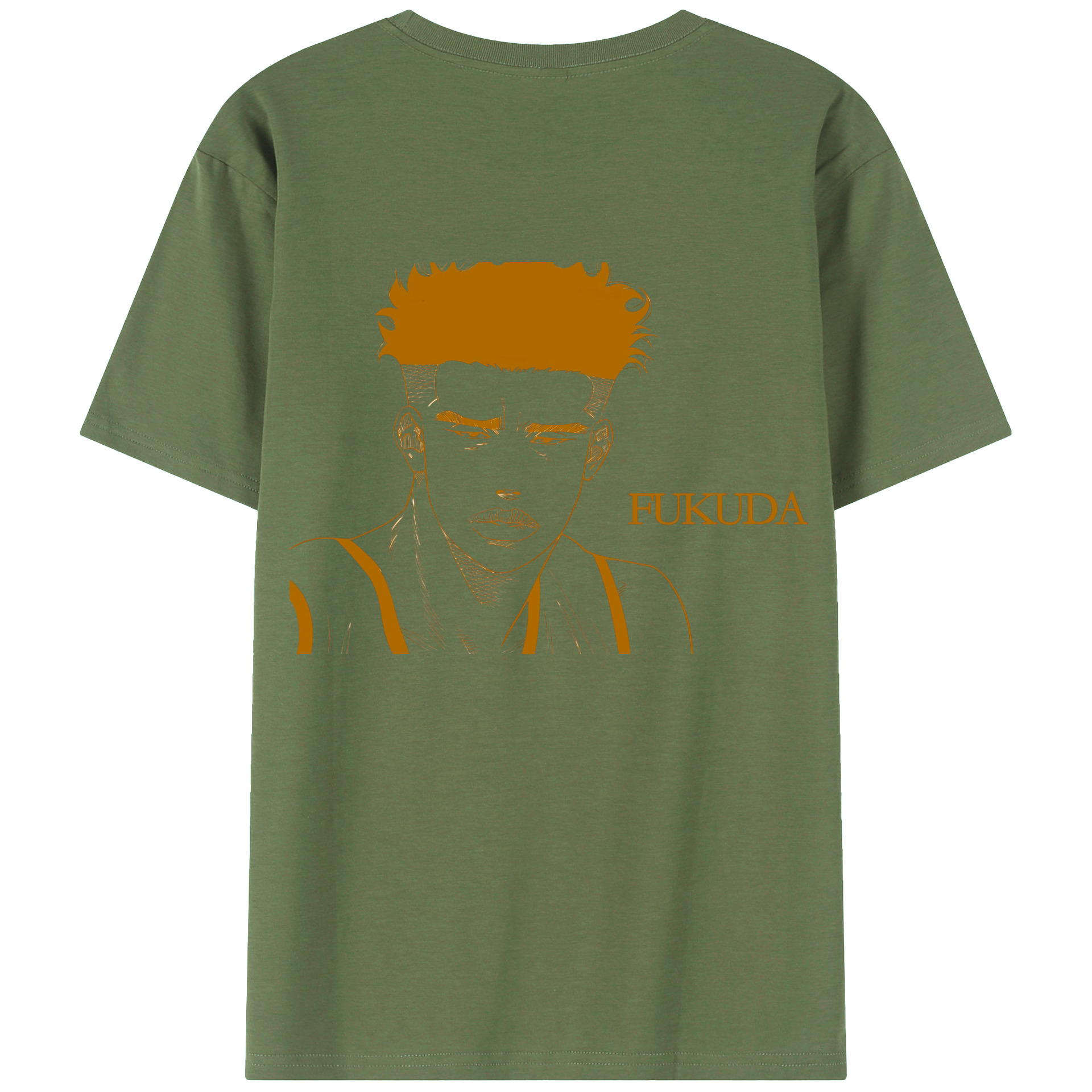 （画像用） SLAM DUNK／スラムダンク 綿100％ メンズ半袖Tシャツ（バックプリント） 通気性